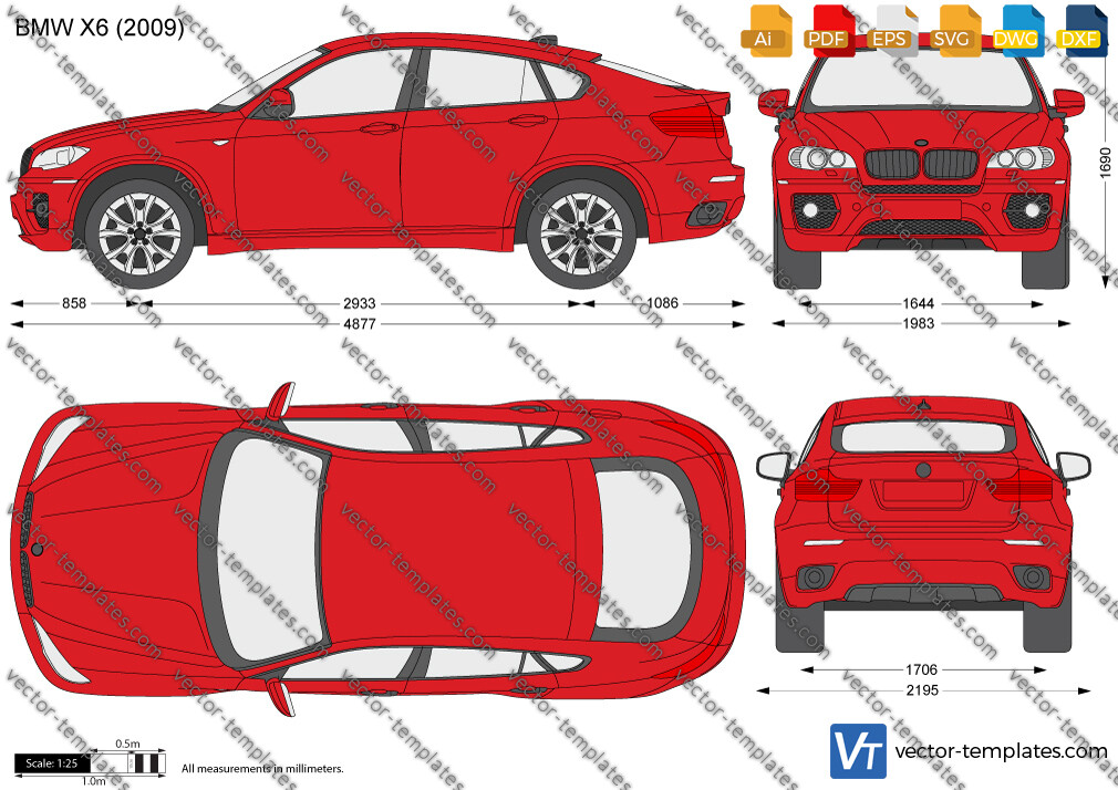Templates - Cars - BMW - BMW X6 E71