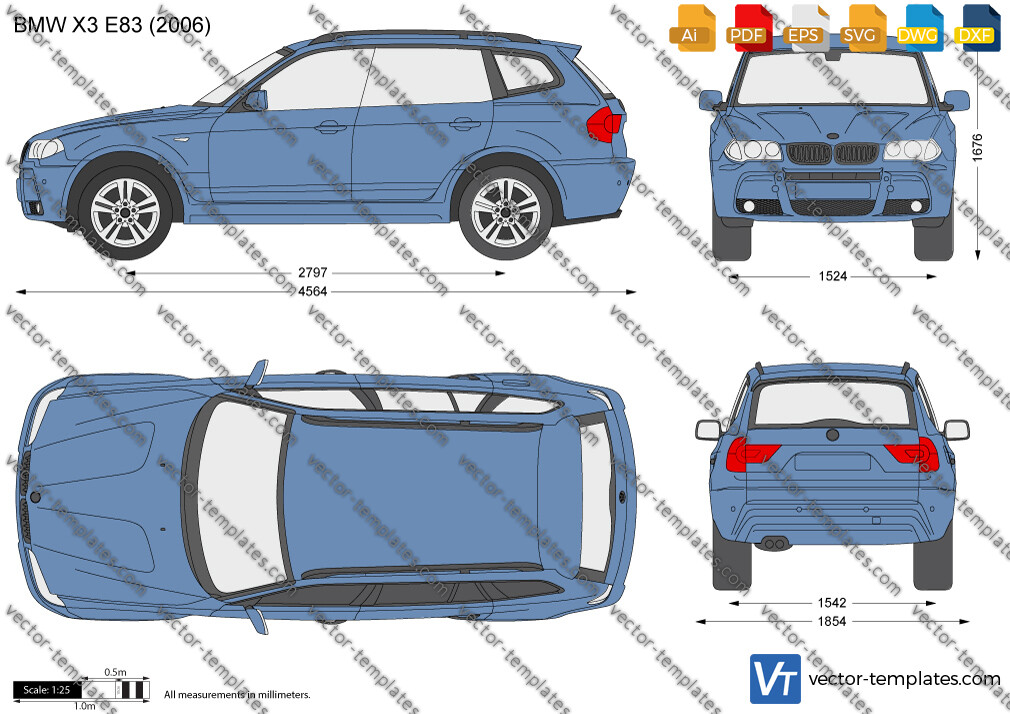 Templates - Cars - BMW - BMW X3 E83