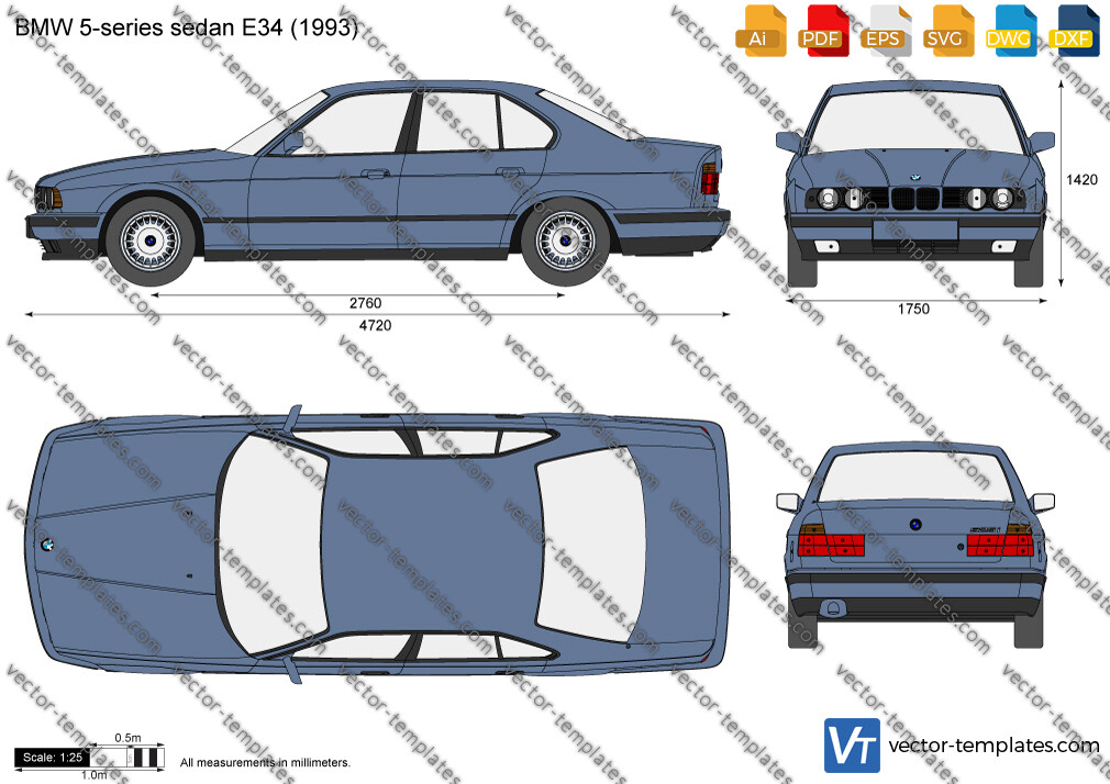 Templates - Cars - BMW - BMW 5-Series E34