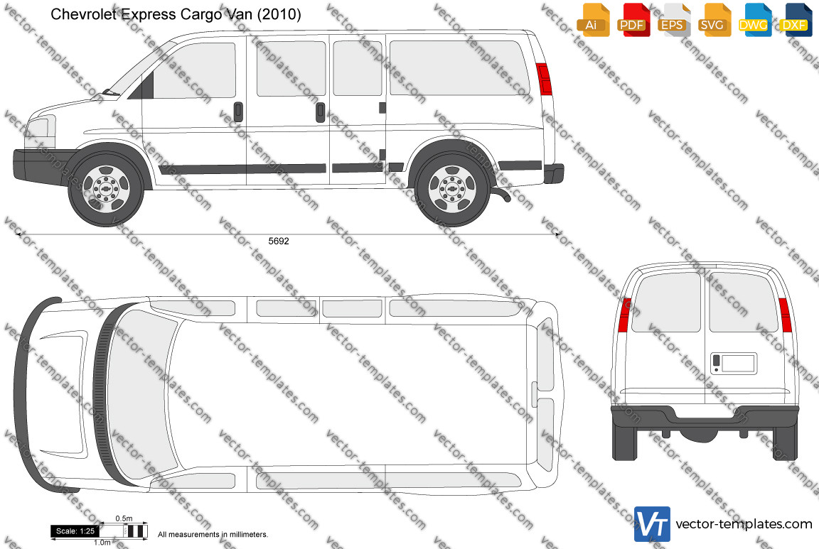 Templates - Cars - Chevrolet - Chevrolet Express Cargo Van