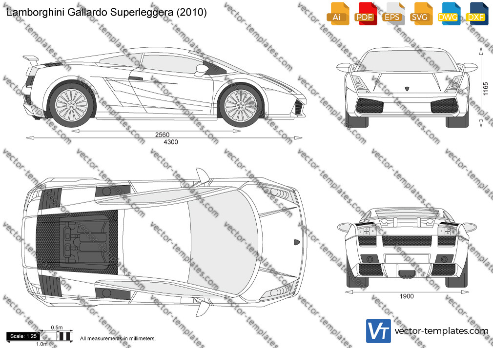 Templates - Cars - Lamborghini - Lamborghini Gallardo Superleggera