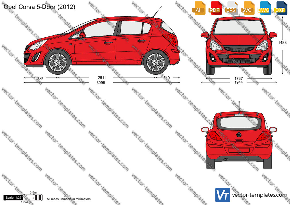 Opel Corsa F 1.5 Diesel specs, dimensions