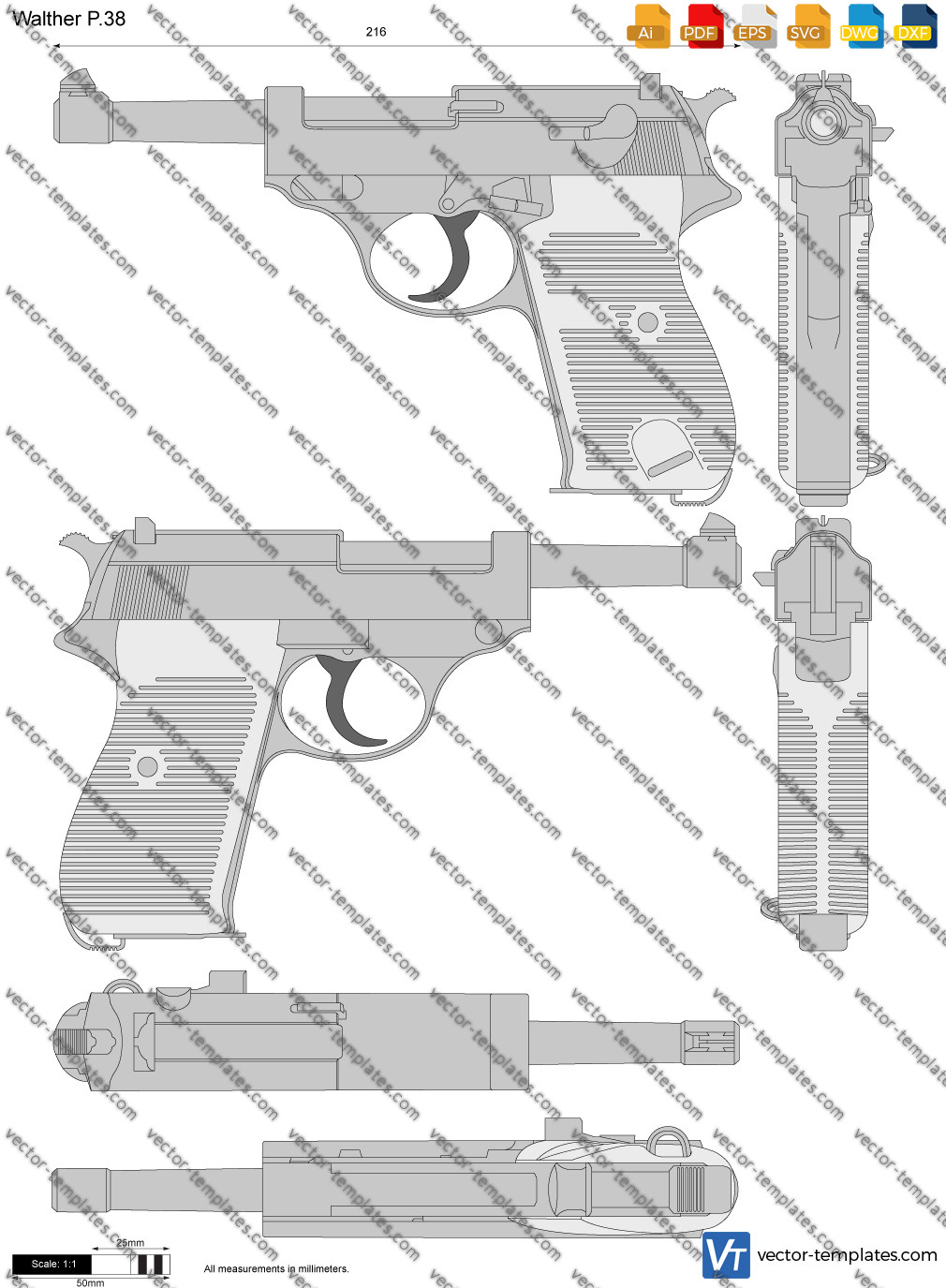 Templates - Weapons - Pistols - Walther P.38