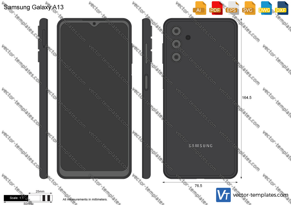 samsung a13 measurements