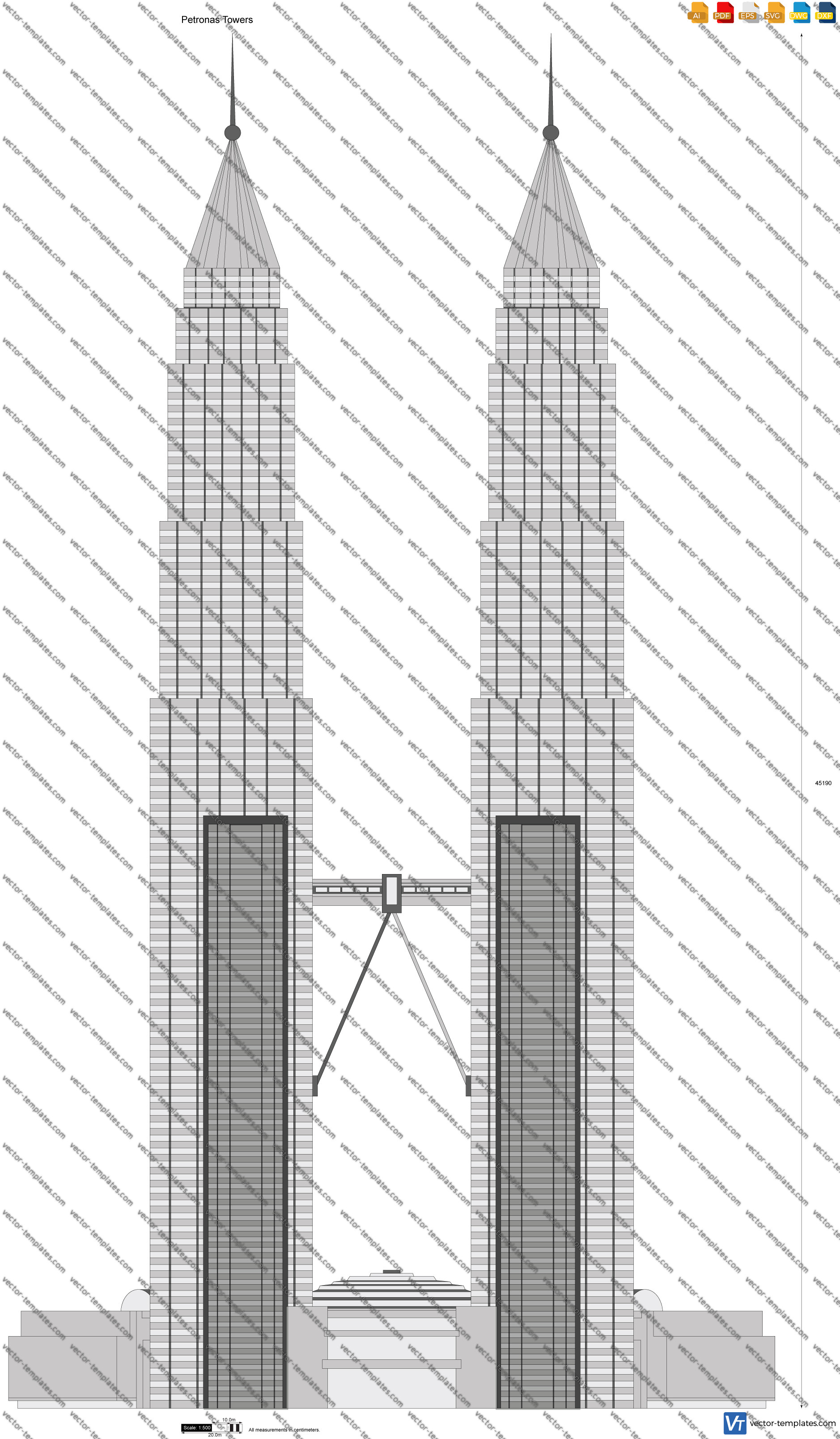 petronas twin towers sketch
