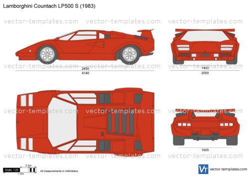Ламборгини каунтач чертеж