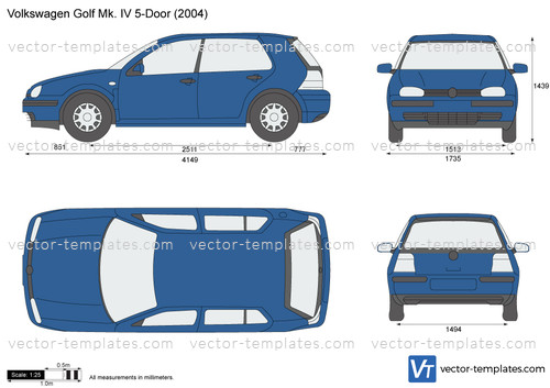 Templates - Cars - Volkswagen - Volkswagen Golf IV 5-Door