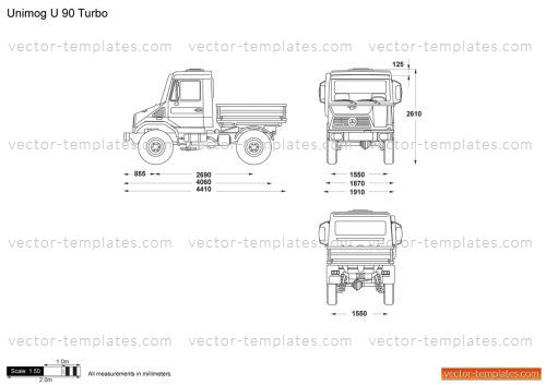 Templates - Trucks - Unimog - Unimog U 90 Turbo