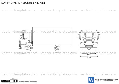 DAF FA LF45 10-12t Chassis 4x2 rigid