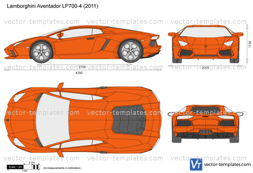 Templates - Cars - Lamborghini - Lamborghini Aventador LP700-4