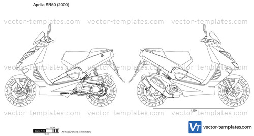 Templates - Motorcycles - Aprilia - Aprilia SR50