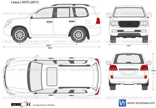 Lexus LS (2008) Blueprints Vector Drawing Lexus rx (2007) - Blueprint ...