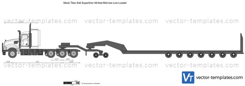 Mack Titan 8x6 Superliner 46-feet Mid-rise Low Loader