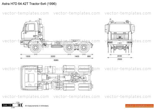 Templates - Trucks - Astra - Astra H7d 64.42t Tractor 6x4