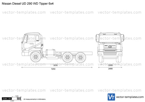 Nissan Diesel UD 290 WD Tipper 6x4