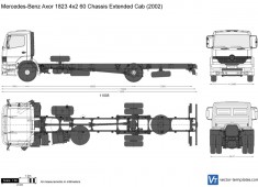 Mercedes-Benz Axor 1823 4x2 60 Chassis Extended Cab