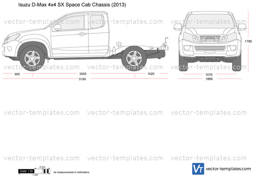 Isuzu D-Max 4x4 SX Space Cab Chassis