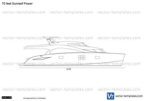 Templates - Ships - Yachts - 70 feet Sunreef Power