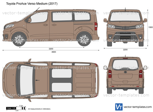 template toyota proace verso long
