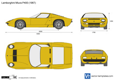 Lamborghini miura чертеж