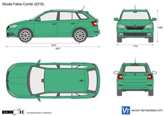 2015-2020 Volkswagen Caddy 2K Maxi vector Template - Pixelsaurus
