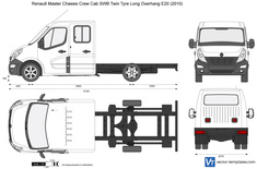 Renault Master Chassis Crew Cab SWB Twin Tyre Long Overhang E20
