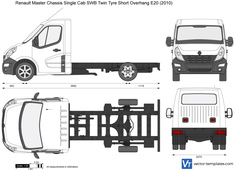 Renault Master Chassis Single Cab SWB Twin Tyre Short Overhang E20