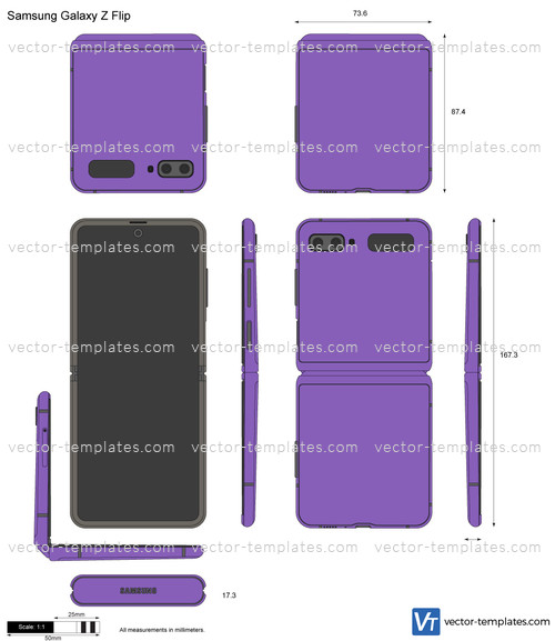 samsung mobile phone vector