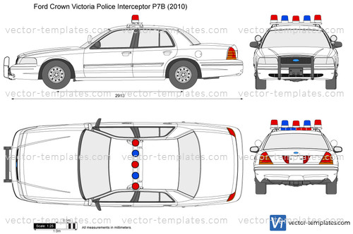Templates Cars Ford Ford Crown Victoria Police Interceptor P7b
