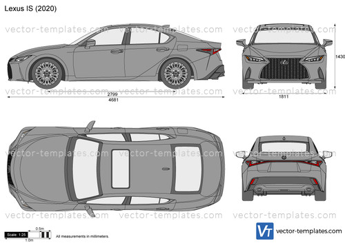 Lexus SC (2006) Blueprints Vector Drawing Lexus es 300h ‘2013 ...