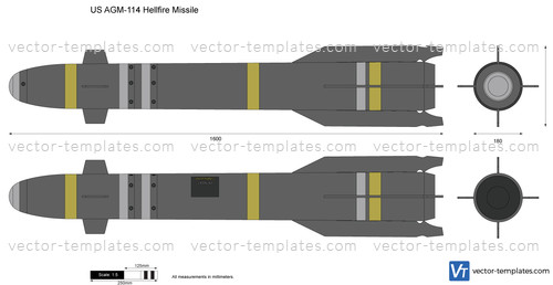 US AGM-114 Hellfire Missile