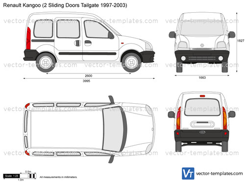 Renault Kangoo (2 Sliding Doors Tailgate