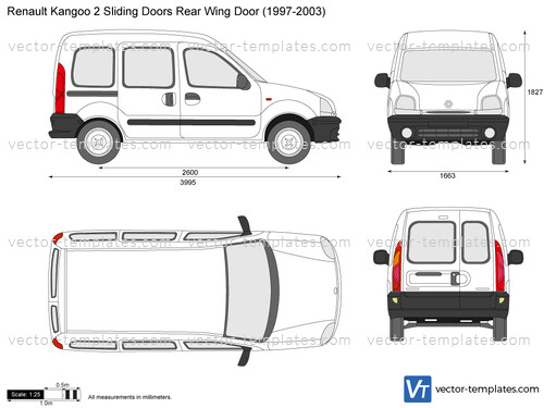 Renault Kangoo 2 Sliding Doors Rear Wing Door