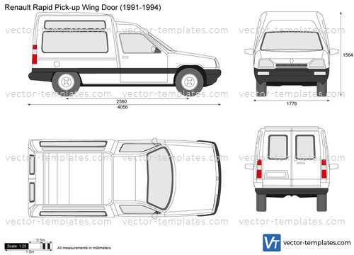 Renault Rapid Pick-up Wing Door (1991-1994)