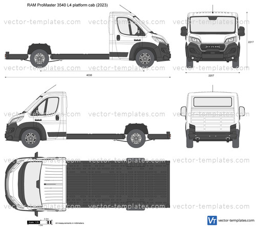 RAM ProMaster 3540 L4 platform cab