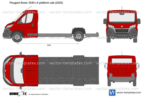 Peugeot Boxer 3540 L4 platform cab