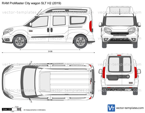 RAM ProMaster City wagon SLT H2