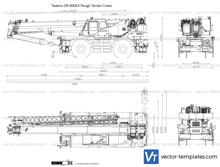 Tadano GR-600EX Rough Terrain Crane