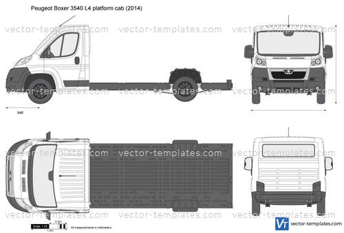 Peugeot Boxer 3540 L4 platform cab