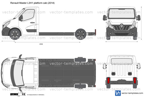 Renault Master L3H1 platform cab