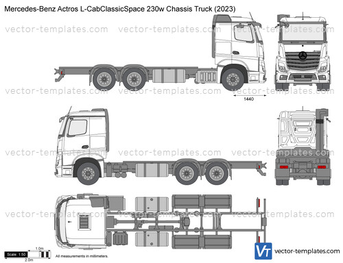 Mercedes-Benz Actros L-CabClassicSpace 230w Chassis Truck