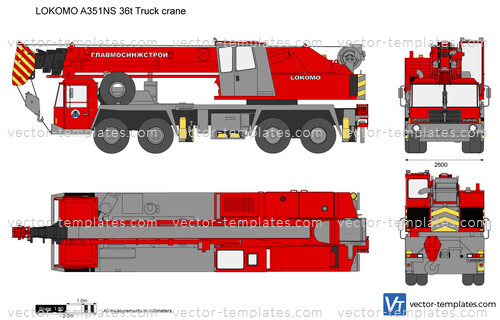 LOKOMO A351NS 36t Truck crane