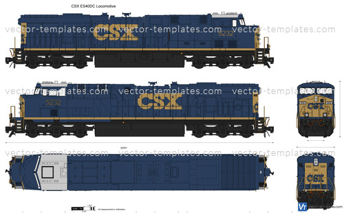 CSX ES40DC Locomotive