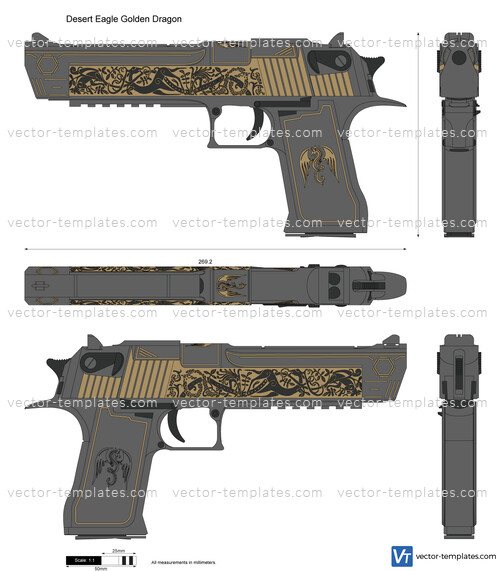 Desert Eagle Golden Dragon