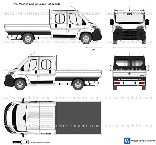 Opel Movano pickup Double Cab