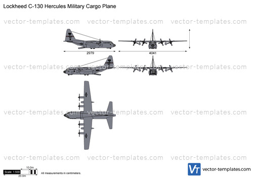 Lockheed C-130 Hercules Military Cargo Plane