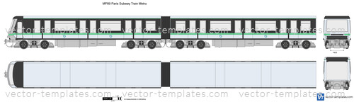 MP89 Paris Subway Train Metro