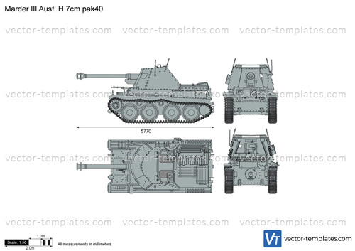 Marder III Ausf. H 7cm pak40