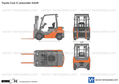 Toyota Core IC pneumatic forklift