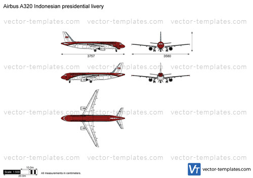 Airbus A320 Indonesian presidential livery